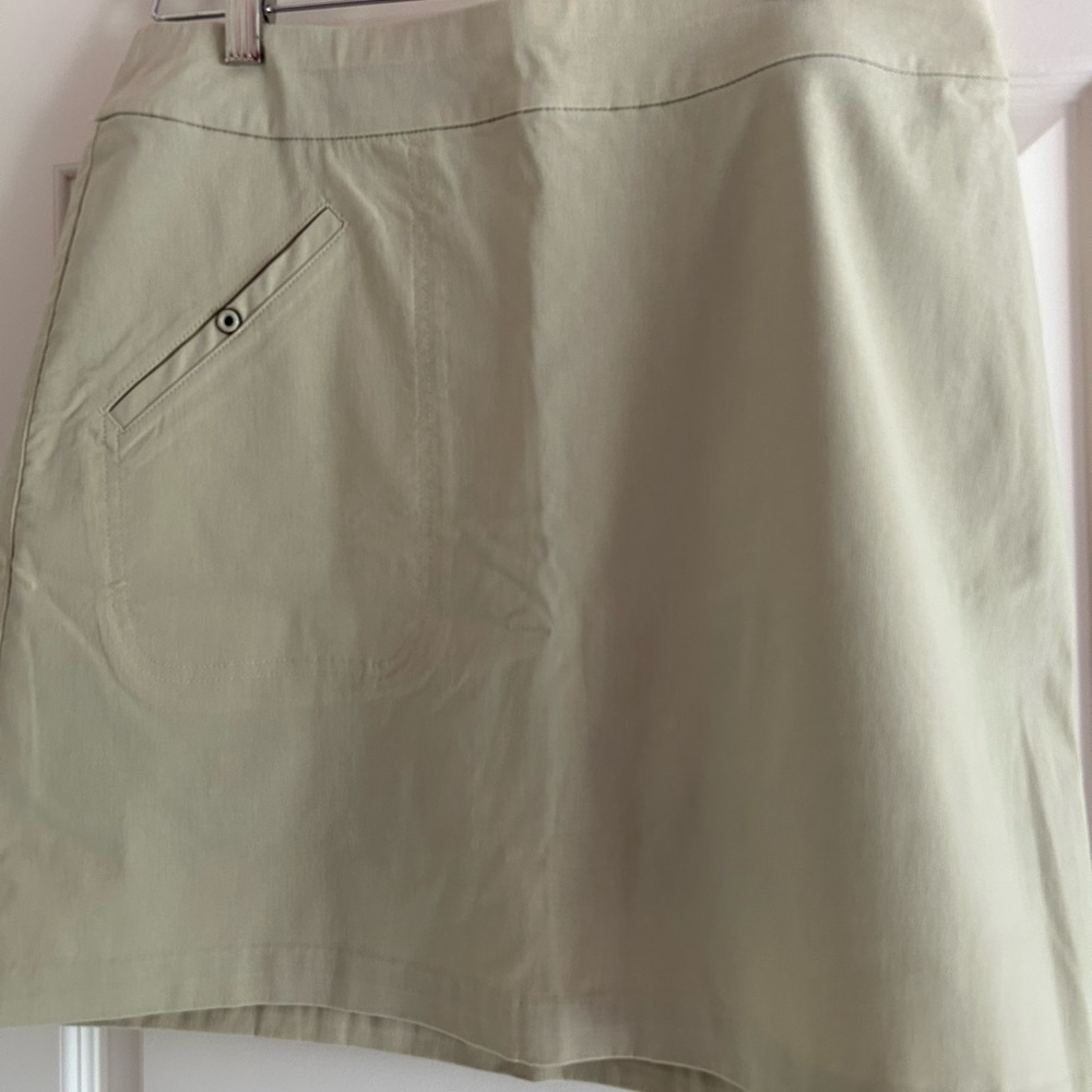 Jamie Sadock Light Tan Golf Skort